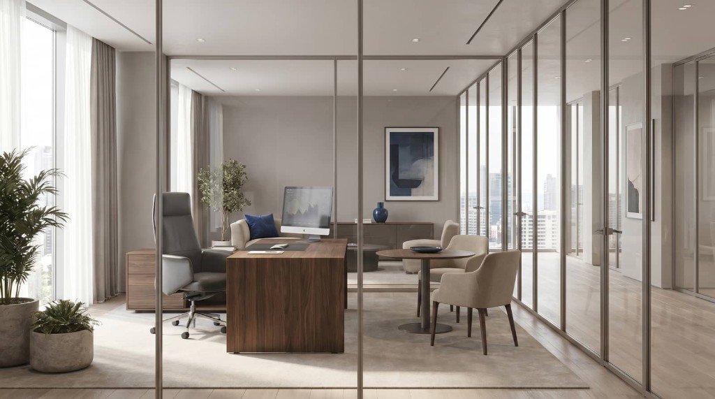 Modern office interior representing Policraft operations